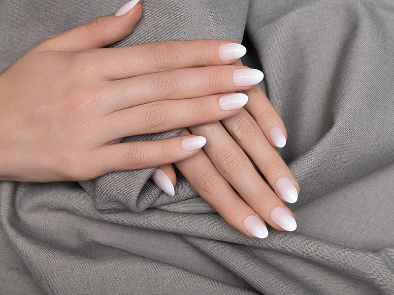 White Gel Nails At Beauty School